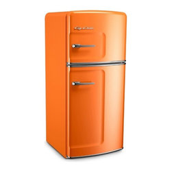 Big Chill - Big Chill Studio 14.4 cu. ft. Top-Freezer Fridge - Orange - Refrigerators