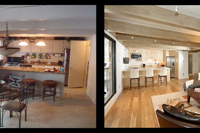 Example of a trendy kitchen design in Denver