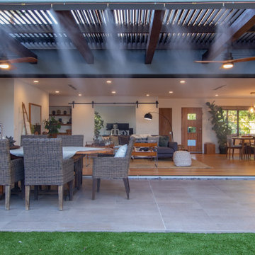 Palmcroft Re-Development, Open Concept Living Room & Patio