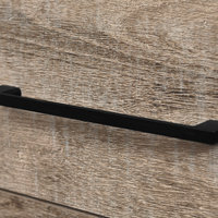 South Shore Munich 2-Drawer Nightstand, Weathered Oak And Matte Black