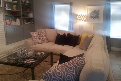 Inspiration for a contemporary living room remodel in Austin