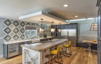 Kitchen of the Week: Tile Sets the Tone in a Modern Farmhouse Kitchen