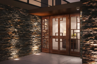 Example of a minimalist entryway design in Other
