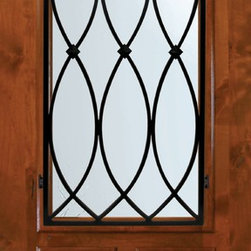 Slab Single Door 80 Wood Alder La Salle Arch Top Arch Lite - Front Doors