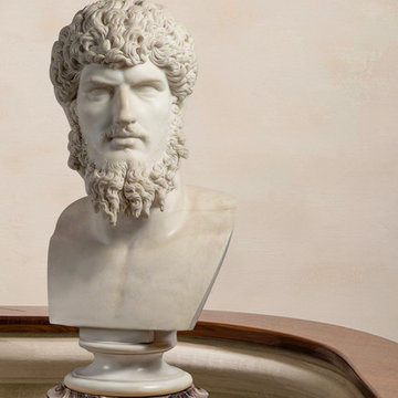 Roman-Inspired Interior with Marble Bust of Lucius Verus
