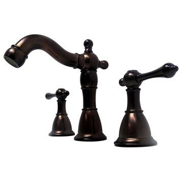 Messina Double Handle Oil Rubbed Bronze High Arc Faucet With Drain Assembly