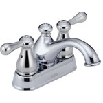 Delta - Delta Leland Two Handle Centerset Bathroom Faucet, Chrome, 2578LF-278 - You can install with confidence, knowing that Delta faucets are backed by our Lifetime Limited Warranty. Delta WaterSense labeled faucets, showers and toilets use at least 20% less water than the industry standard saving you money without compromising performance.
