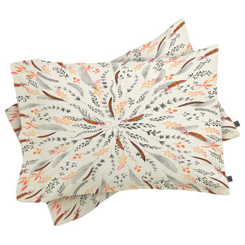 Deny Designs Iveta Abolina Feather Roll Pillow Shams, Queen