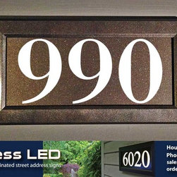 Address LED - illuminated house numbers - House Numbers