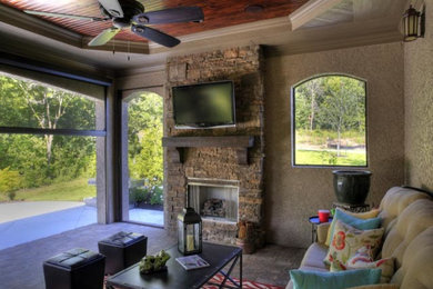 Transitional porch photo in Kansas City