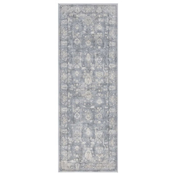 Unique Loom Ivory Central Portland Area Rug, Gray, 2'2x6'0, Runner