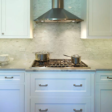 Gas Cooktop with Stainless Steel Hood