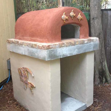 The Eichler Family Wood Fired Brick Pizza Oven in Florida
