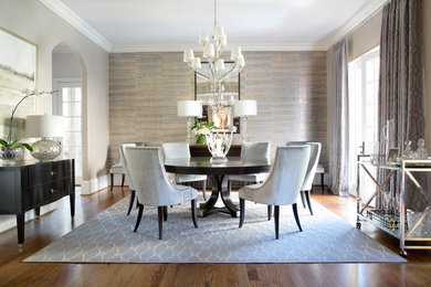 Inspiration for a transitional dining room remodel in Atlanta