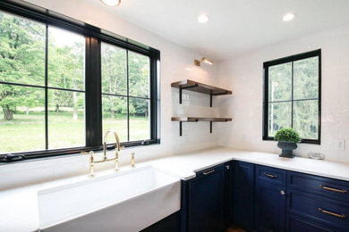 Inspiration for a farmhouse home design remodel in Other