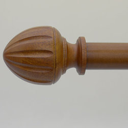 Custom 1 3/8 Inch Wood Drapery Hardware - Window Treatment Accessories