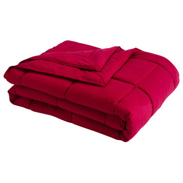 Stayclean Down Alternative Water/Stain Resistant Blanket, Red, Twin