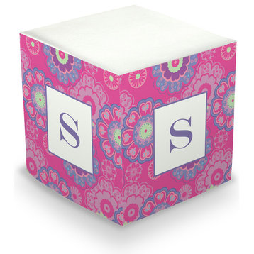 Sticky Memo Cube Nadria Single Initial, Letter S