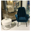 Divina Accent Chair, Velvet Blue