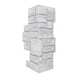 154-OXFORD COBBLE STONE CORNER 11" W (EACH SIDE) &times; 30 &frac12;"H &times; 1"D - Wall Panels