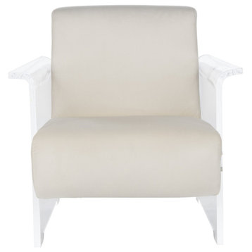 Neena Acrylic Club Chair Cream