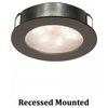 WAC Lighting LED Button Light, Dark Bronze, Round, 2700k Warm White