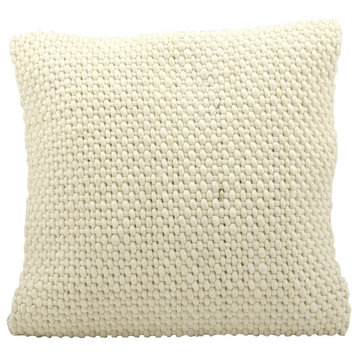 FE108 Polyester Filler Pillow, Ivory, 20"x20"