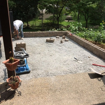 Paver Patio, Seating Wall & Fire Pit Install