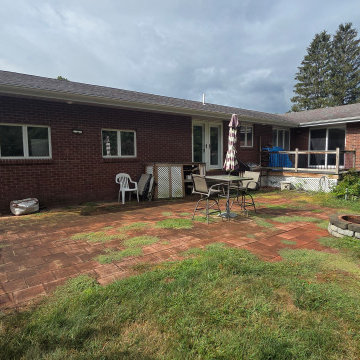 Modern Pea Stone Patio Installation in Clifton Park, NY