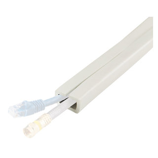 UT Wire 10' Cord Channel for Wall Cover Conceal, Paintable White 