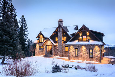 Example of a trendy home design design in Calgary