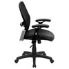 MFO Mid-Back Super Mesh Office Chair with Leather Seat