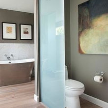 toilet space in bathroom