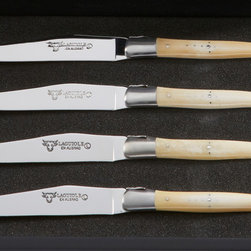 Laguiole Steak Knives, Cow Bone Handles, Set of 4 - Products