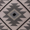 Sedona Handmade Cotton Throw Pillow, Gray/Black, 20"x20"