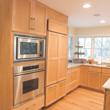 Wood Stain Fully integrated Kitchen
