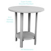 Phat Tommy Tall Bistro Table and Chairs Set, Outdoor Pub Table, Grey