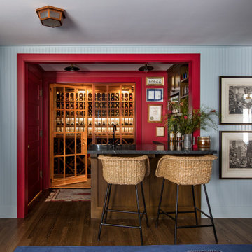 Basement Bar of a historic Craftsman residence in Santa Monica, CA