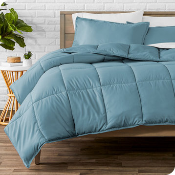 Bare Home Down Alternative Comforter Set, Coronet Blue, Twin/Twin Xl