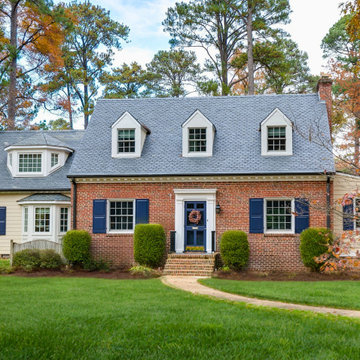 Colonial Revival Exterior with Classic Brickwork