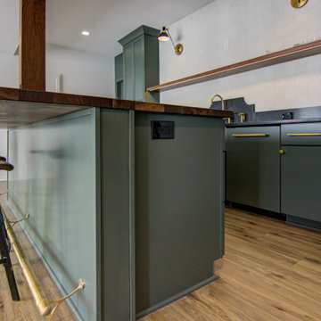 Cozy Basement Remodel with Custom Touches