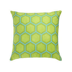 HONEYCOMB PILLOW PEACOCK - Decorative Pillows