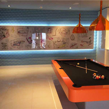 Billiard room modernization in Miami, Florida USA