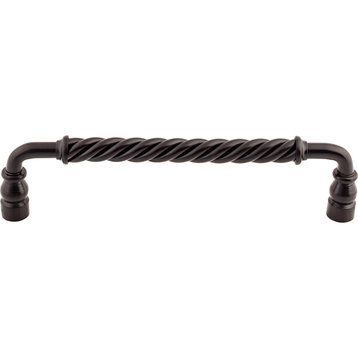 Top Knobs M674 Twist 8 Inch Center to Center Handle Cabinet Pull - Patina Black
