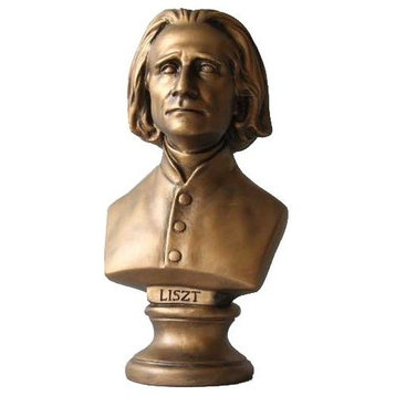 Liszt Bust Small 11 H, Busts Composers