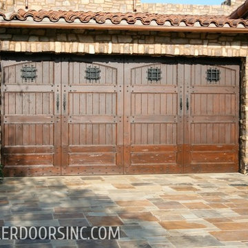 Custom Crafted Tuscan Style Garage Doors