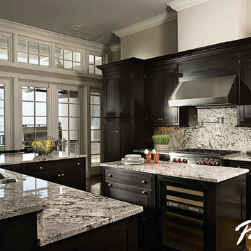 Pella® Architect Series® fixed windows and hinged patio door