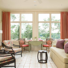Sunroom fireplace