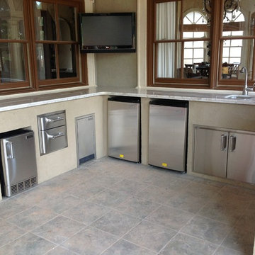 Stucco Outdoor Kitchen