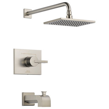 Delta Vero Monitor 14 Series Tub and Shower Trim, Stainless, T14453-SS